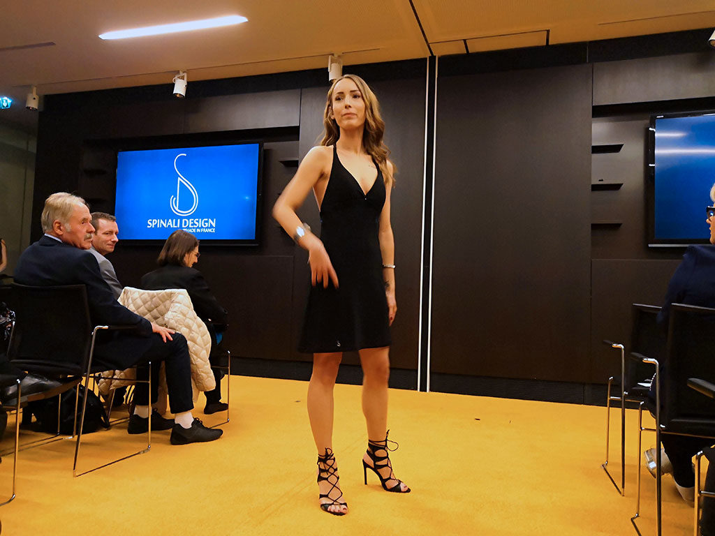 Spinali Design défilé 2018 Cuir & Robe
