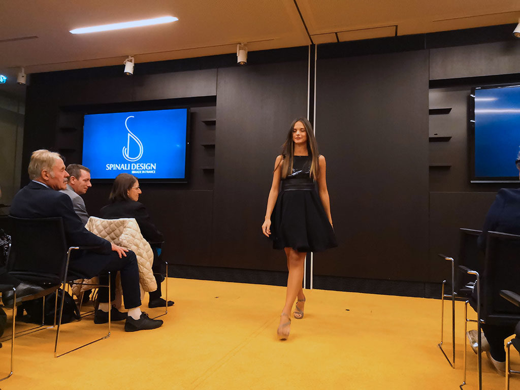 Spinali Design défilé 2018 Cuir & Robe