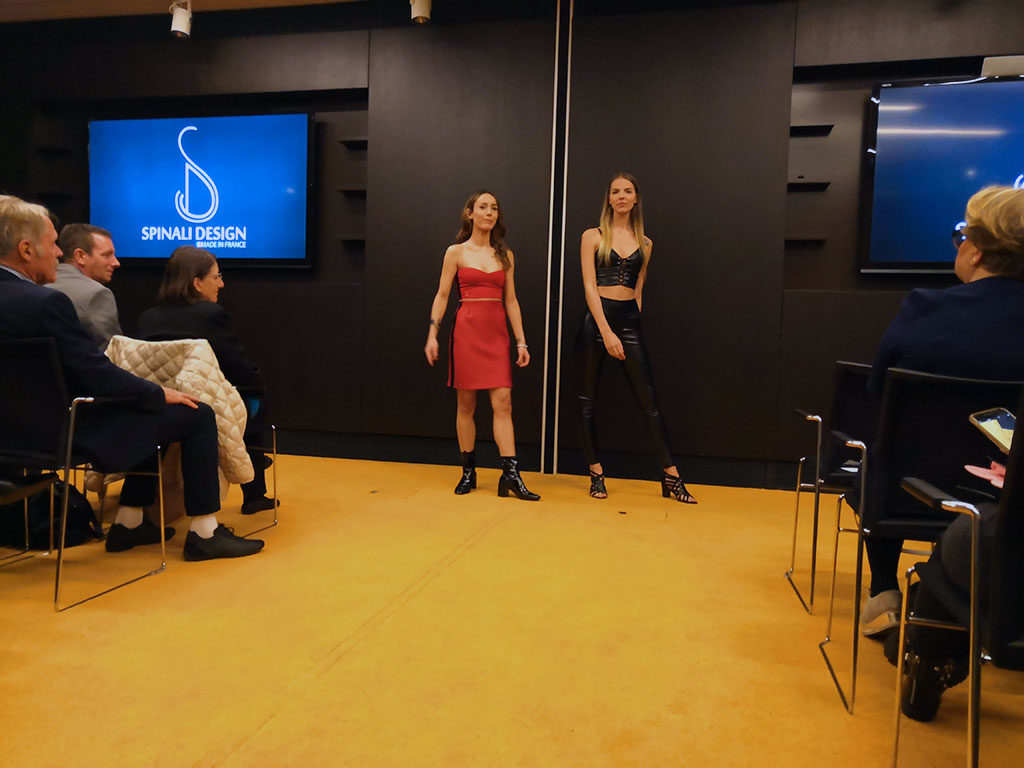 Spinali Design défilé 2018 Cuir & Robe