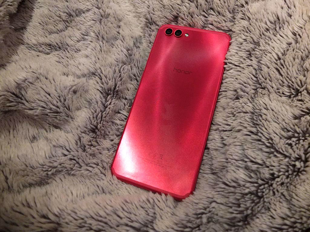 Test Honor View 10 rouge